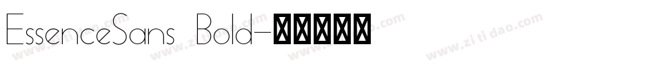 EssenceSans Bold字体转换